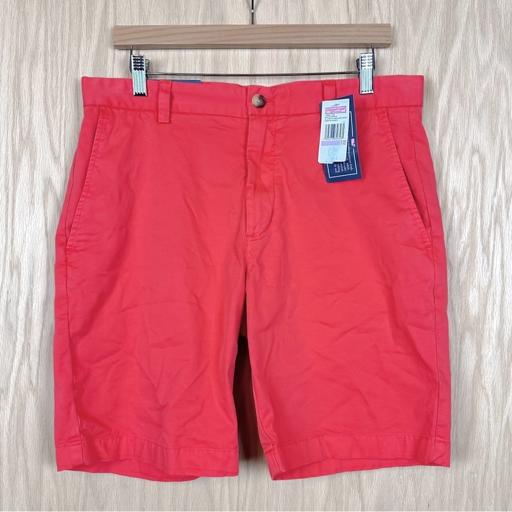 Vineyard Vines 9 Inch Stretch Breaker Shorts in Papaya Punch